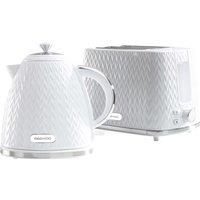 DAEWOO Argyle SDA1830GE Jug Kettle & Two-Slice Toaster Bundle - White