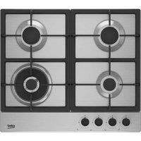 BEKO Pro HIAW64225SX 58 cm Gas Hob - Stainless Steel, Stainless Steel