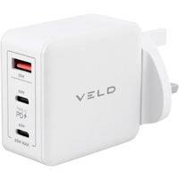 VELD VHG65JW Super-Fast 3-port 65 W USB Wall Charger - White