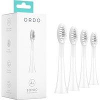 ORDO Sonic Replacement Toothbrush Head - Pack of 4, White, White