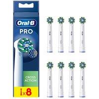 ORAL B CrossAction X-Filaments Replacement Toothbrush Head ? Pack of 8