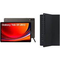 Samsung Galaxy Tab S9 Ultra 14.6" Tablet (256 GB, Graphite) & Galaxy Tab S9 Ultra Slim Book Cover Keyboard Case Bundle, Black