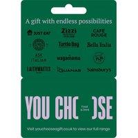 YOU CHOOSE Food & Drinks Digital Gift Card - £50