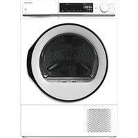 SHARP KD-NHB8S6GW3-EN 8 kg Heat Pump Tumble Dryer - White, White