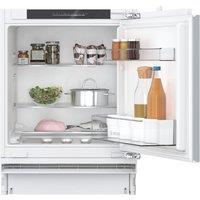 BOSCH Series 4 KUR21VFE0G Integrated Undercounter Fridge - Fixed Hinge, White