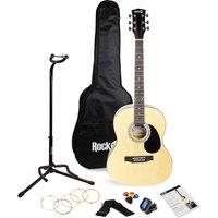 ROCKJAM RJW-103-N-PK Acoustic Guitar Bundle - Natural, Yellow