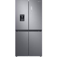SAMSUNG Series 8 Twin Cooling Plus RF48A401EM9/EU Fridge Freezer - Gentle Silver Matt, Black