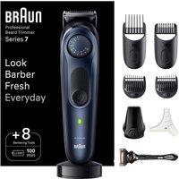 BRAUN Pro Beard Trimmer 7 BT7421 Wet & Dry Beard Trimmer - Black & Blue, Blue,Black