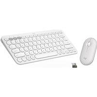 LOGITECH Pebble 2 MK380 Wireless Keyboard & Mouse Set - Offwhite