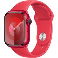 APPLE Watch Series 9 - 41 mm (PRODUCT)RED Aluminium Case with (PRODUCT)RED Sport Band, S/M, Red