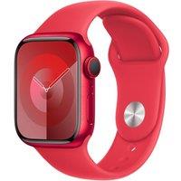 APPLE Watch Series 9 Cellular - 41 mm (PRODUCT)RED Aluminium Case with (PRODUCT)RED Sport Band, S/M, Red