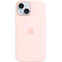APPLE iPhone 15 Silicone Case with MagSafe - Light Pink, Pink