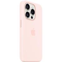 APPLE iPhone 15 Pro Silicone Case with MagSafe - Light Pink, Pink