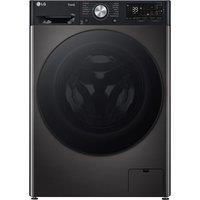 LG EZDispense F4Y710BBTA1 WiFi-enabled 10 kg 1400 Spin Washing Machine - Platinum Black, Black
