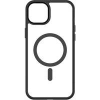 QDOS HYBRID SOFT SNAP MagSafe iPhone 15 Plus Case - Clear & Black, Black,Clear