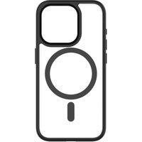 QDOS Hybrid Soft Snap iPhone 15 Pro Case - Clear & Black, Black,Clear