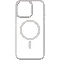 QDOS HYBRID SOFT SNAP MagSafe iPhone 15 Pro Case - Clear & Natural Titanium, Silver/Grey,Clear