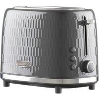 DAEWOO Honeycomb SDA2604GE 2-Slice Toaster - Grey, Silver/Grey