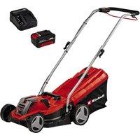 EINHELL GE-CM 18/33 Li Cordless Rotary Lawn Mower - Red & Black