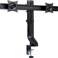 KENSINGTON SmartFit Space-Saving K55513WW Dual Arm Tilt & Swivel 27" Monitor Desk Mount