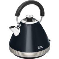 MORPHY RICHARDS Venture Retro Pyramid 100334 Traditional Kettle - Onyx, Silver/Grey,Black