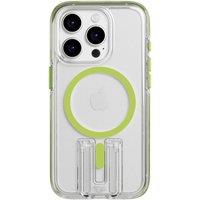 TECH21 Evo Crystal Kick iPhone 15 Pro Case with MagSafe - Clear & Lime, Clear,Green