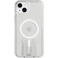 TECH21 Evo Crystal Kick iPhone 15 Plus Case with MagSafe - Clear & White, White,Clear