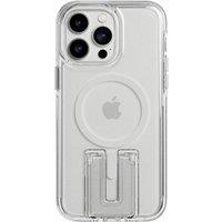 TECH21 Evo Crystal Kick iPhone 14 Pro Max Case with MagSafe - Clear & White, Clear,White
