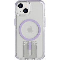 TECH21 Evo Crystal Kick iPhone 14 Case with MagSafe - Clear & Lilac, Clear,Purple
