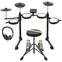AXUS AXK4 Electronic Drum Kit, Black,White