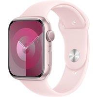 APPLE Watch Series 9 - 45 mm Pink Aluminium Case with Light Pink Sport Band, M/L, Pink