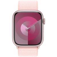 APPLE Watch Series 9 - 45 mm Pink Aluminium Case with Light Pink Sport Loop, Pink