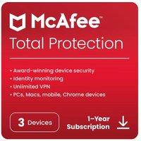 MCAFEE Total Protection - 1 year for 3 devices (download)