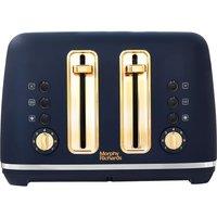 MORPHY RICHARDS Accents 242045 4-Slice Toaster - Midnight Blue & Gold, Blue