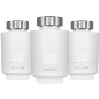 HOMBLI HBPP-0112 Smart Radiator Thermostat Expansion Kit - Pack of 3, White, White