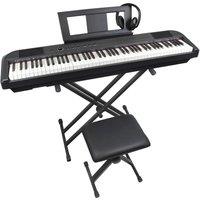 AXUS AXD55PK Digital Piano, Stand & Stool - Black, Black