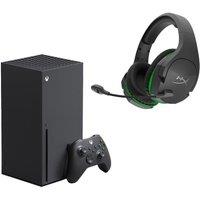 Microsoft Xbox Series X & CloudX Stinger Coreu0026tradeXbox Wireless Gaming Headset Bundle, Black