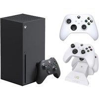 MICROSOFT Xbox Series X, Additional White Controller & VS2871 Xbox Series X/S & Xbox One Twi