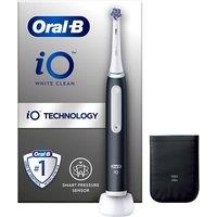 ORAL B iO 3 White Clean Electric Toothbrush with Charger Pouch, Black