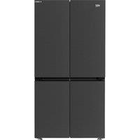 BEKO Pro HarvestFresh GN446224VPZ Fridge Freezer - Black Steel, Black