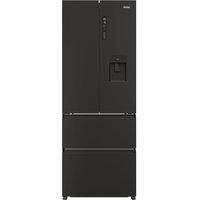HAIER HFR5719EWPB Fridge Freezer - Slate Black, Black