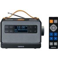 LENCO Senior PDR-065 Portable DAB? Smart Bluetooth Clock Radio - Black, Silver/Grey,Black