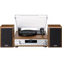 LENCO MC-160WD Belt Drive Bluetooth Turntable - Wood, Brown