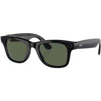 RAY-BAN Meta Wayfarer (Standard) Smart Glasses - Shiny Black, G15 Green