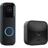 Blink Outdoor HD 1080p WiFi Security Camera System & Blink Video Doorbell (Wired / Battery) Bundle, Black