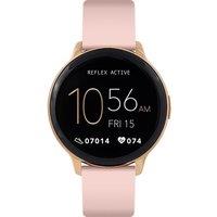 REFLEX ACTIVE Series 14 Smart Watch - Rose Gold & Pink, Silicone Strap, Gold,Pink