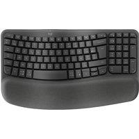 LOGITECH Wave Keys Wireless Keyboard  Graphite, Black