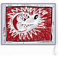 YELLOWPOP Disney x Keith Haring 3 Explosive Mickey Mouse LED Wall Lamp - Red & White
