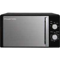 RUSSELL HOBBS RHM2060B Compact Solo Microwave - Black & Silver, Black