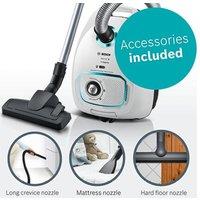 BOSCH Series 4 ProHygienic BGBS4HYGGB Cylinder Vacuum Cleaner - White, White
